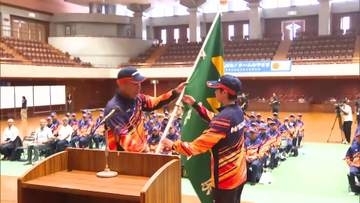 「友好の輪を広げ天皇杯10位めざす」青森国スポ会期前競技 結団壮行式