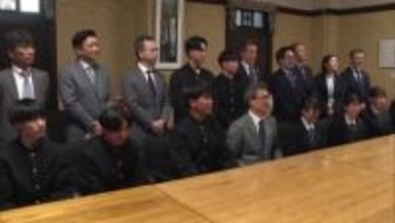 「マイナビ ツール・ド・九州」の視察を通した探究学習の成果　高校生が知事に報告