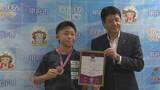 「「U-17世界選手権で優勝したい」　レスリングU15アジア選手権で頂点　長田由宇選手が優勝を報告　甲府市役所」の画像1