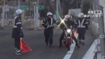 年末に暴走行為の取り締まり　24件を摘発　「竹槍マフラー」など整備不良が最多　山梨