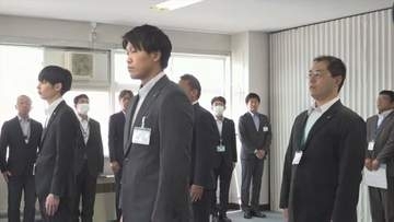 「少しでも安心して過ごせるよう…」市職員が被災地支援のため熊本市へ　任命式で職員が決意述べる　山梨・富士吉田市