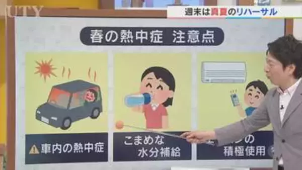 「真夏のリハーサル」　週末は真夏日予想も　熱中症に注意　気象予報士の米津龍一さんが解説