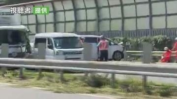 中央道・上り線　乗用車とトラックなど7台が絡む事故　0歳～70代の男女7人ケガ　通行止め解除も初狩PA付近から渋滞12㎞　18時30分現在
