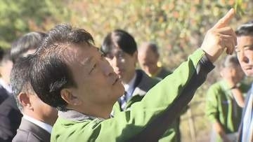 「広域的な面の取り組みを」　モモやサクラの木を食い荒らすクビアカツヤカミキリ　被害拡大防止へ　笹川環境大臣が視察　取り組みを全国展開できるよう検討の考え　山梨
