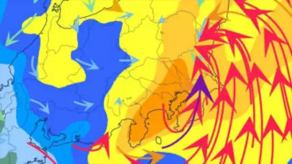 【関東甲信】31日夕方～11月1日はじめにかけ大気の状態非常に不安定　雷を伴った激しい雨や非常に激しい雨の降る所が【3連休は？　雨と風のシミュレーション】