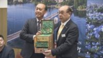 「お互いの文化や産業の発展も深まれば」台湾・台中市から表敬訪問　観光関係で交流の富士河口湖町　山梨