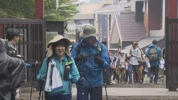 富士山　山開き～きのうまでの登山者　去年より1割あまり増加　要因に静岡県の須走ルートの山開き
