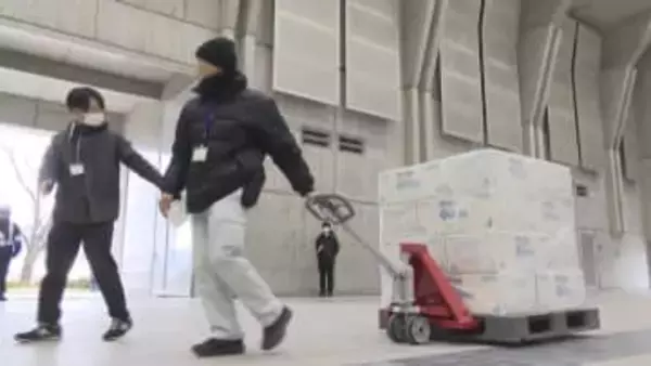 「物資を届ける前提としてしっかり受け入れる」　大規模災害時の物資輸送を想定した初の実動訓練　山梨県