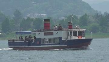 湖を横断する解放感と眺望　新航路があす運航開始　オーバーツーリズム対策と周辺道路の混雑解消も　山梨・河口湖