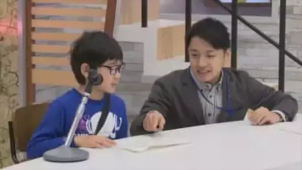 「アナウンサーはいろんなお仕事があって大変だな」　子どもたちがUTYのスタジオでアナウンス体験
