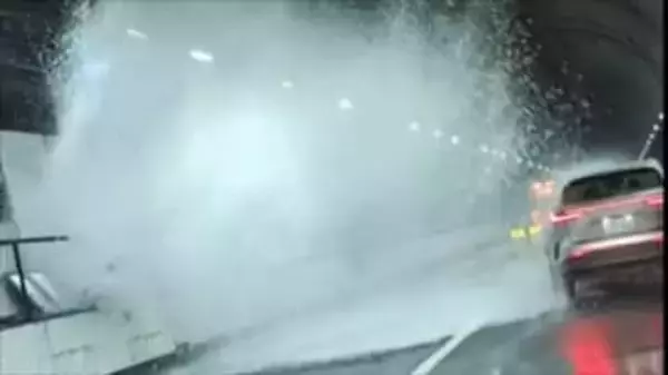 【中央道・上り】　勝沼ICー大月JCTで通行止め　笹子トンネル内の消火設備から漏水　勝沼IC付近で渋滞2キロ【午後1時10分現在】