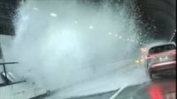 【中央道・上り】　勝沼ICー大月JCTで通行止め　笹子トンネル内の消火設備から漏水　勝沼IC付近で渋滞2キロ【午後1時10分現在】