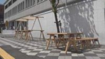 甲府市中心街に人通りの増加を検証する社会実験　国の補助に頼らない体制の確立を目指す