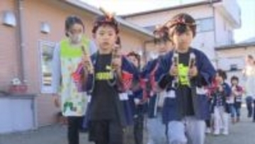 「火を見つけたら大人に知らせます」園児がパレードで火事への注意を呼びかけ　山梨・秋の全国火災予防運動