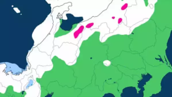 【大雪情報】　長野県小谷６２センチ、群馬県みなかみ町藤原４７センチ　関東地方北部と長野県で大雪となる所が　【雪と雨のシミュレーション】