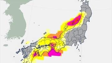 【東日本～西日本】20日にかけ大気の状態が非常に不安定　落雷や竜巻などの激しい突風、急な強い雨に注意　【雨と風のシミュレーション・発雷確率】