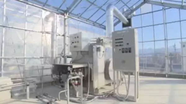 二酸化炭素を排出しない農業　「グリーン水素」を使った農業用暖房機の実証実験スタート　設置費用は約5000万円　山梨