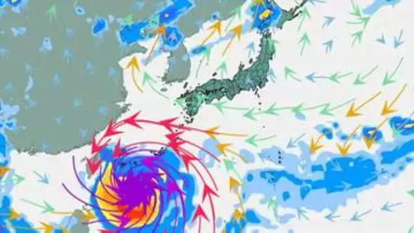 【台風情報】台風9号（バービー）　910 hPa　大型で猛烈な台風　10日には非常に強い勢力で沖縄の南に接近予想　【進路予想・雨と風のシミュレーション】