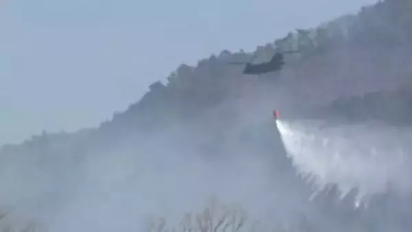 【LIVE画像あり】山林火災9日目　大月市側で延焼続き、138世帯に避難指示　上野原市は昨夜に避難指示を全て解除　山梨・扇山