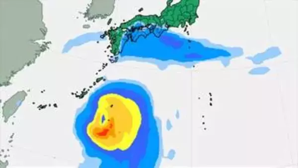 【台風情報】　台風のたまご＝熱帯低気圧a　24時間以内に台風に発達見込み　1日（月）には強い勢力で沖縄の南に接近か　【台風の進路予想・雨のシミュレーション】