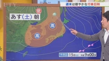 この週末は秋晴れが続く穏やかな行楽日和に　米津龍一気象予報士が解説　山梨