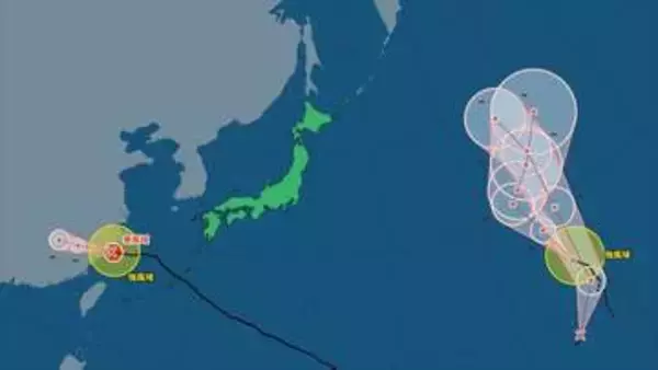 【台風情報】台風22号が発生　新たな熱帯低気圧ｃも24時間以内に台風に発達か　台風18号はどこに？【進路予想・雨と風のシミュレーション】