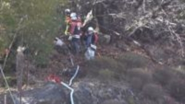 落ち葉を燃やしていた火が山林に燃え移る　立木など1000平方メートルを焼失　84歳の男性がけが　山梨・甲州市