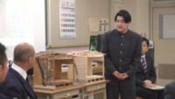 高校生が街並みや建物を精密に再現　建物模型を消防学校に寄付　消火作戦をたてる訓練に役立て　山梨・甲府工業高校