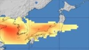 【黄砂情報】黄砂が飛来か　九州、中国、四国、近畿、東海、北陸、関東周辺は16日から予測図に黄色い帯　【黄砂のシミュレーション】