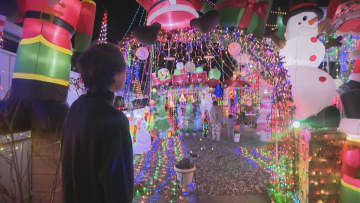 SNS動画クリエイターが自宅を彩る　費用500万円のイルミネーション　まるでテーマパークの世界　山梨・甲斐市