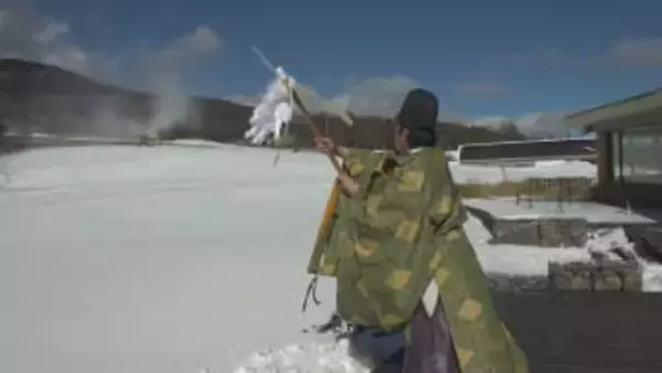 シーズン到来に合わせ安全祈願　オープン予定の13日には全長1200mと550mの2コースの完成目指す　山梨・サンメドウズ清里スキー場