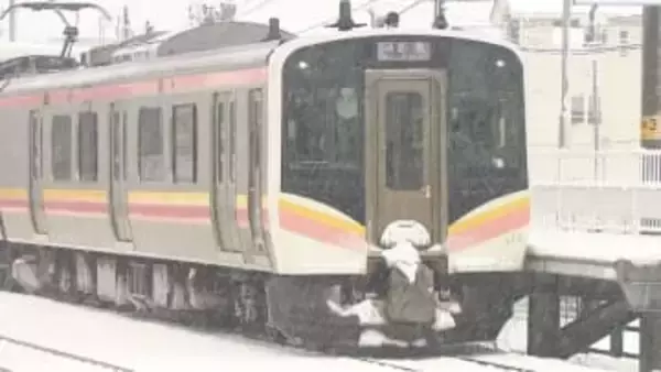 25日も新潟県内は雪の予報　中越地方を中心に複数のJR路線が運転見合わせ予定【新潟・24日午後3時】