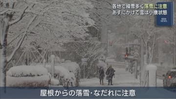 27日にかけて雪は小康状態に 落雪やなだれに注意を【新潟】