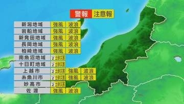 雨・雪の範囲は次第に狭くなる、11月中旬～下旬並みの肌寒さ【これからの天気(10月28日11時40分現在)｜新潟】