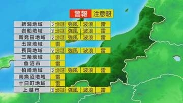 カミナリが鳴り 激しく降るところも【これからの天気(10月21日11時40分現在)｜新潟】