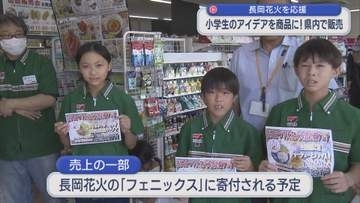 花火柄のスイーツなど 小学生のアイデアを商品に！県内で販売 長岡花火を応援【新潟】