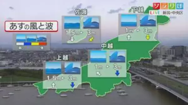 11日(火)は大雨や暴風の恐れ：各地の詳しい天気【これからの天気(8月10日18時40分現在)｜新潟】