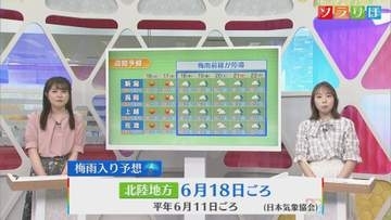 「梅雨入り」迫る･･･降水量が平年よりも多くなる確率が高く警戒が必要【気象予報士が解説｜新潟】
