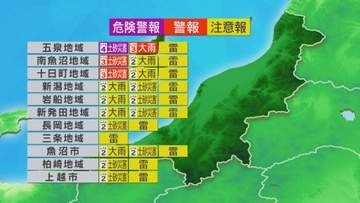 午後も各地で雨 カミナリを伴い激しく降るところも【これからの天気(7月30日11時40分現在)｜新潟】