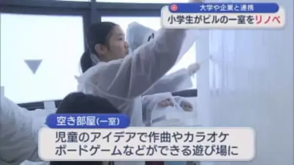 ビルの一室の空き部屋を 小学生が遊び場にリノベ！産学連携プロジェクト【新潟･長岡市】