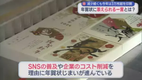 時代を感じる年賀状に添える「ある一言」が増加、各地で新年の準備すすむ【新潟】