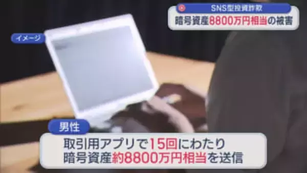 【特殊詐欺】「場合によっては倍に」暗号資産約8800万円相当をだまし取られるSNS型投資詐欺被害【新潟】