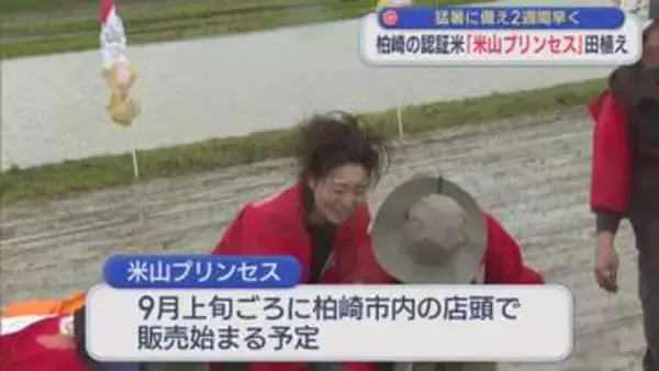 猛暑に備え2週間早く 30の農家が認証目指し「米山プリンセス」田植え始まる【新潟･柏崎市】