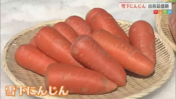 雪の下でじっくり育てた「雪下にんじん」出荷最盛期【新潟】
