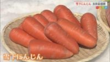 雪の下でじっくり育てた「雪下にんじん」出荷最盛期【新潟】