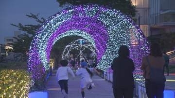 ハートやアーチなど！万代島エリアでライトアップ始まる【新潟】
