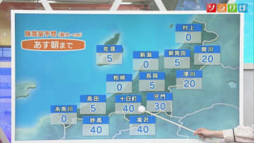 明日にかけて気温が急降下し各地で雪が降りそう、着雪停電などにも注意を【気象予報士が解説｜新潟】
