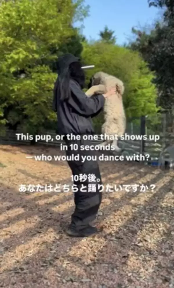 大型犬の赤ちゃんを抱っこして撮影→数年後『全く同じ撮り方』をしてみた結果…「撮り方が天才」「面白すぎるｗｗ」まさかの光景が話題に