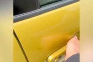 犬を連れてドライブ→買い物のため車を離れたら、運転席にいて…ジワジワくる『まさかの光景』が20万再生「容疑者で草」「モザイク犬ｗｗ」