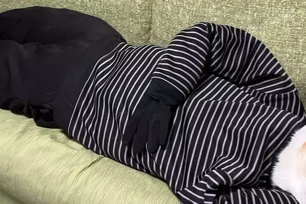 『あんなに小さかった犬が…』まさかの人間サイズに？シュールで可愛らしい光景に3万いいね「ほんと大人になってｗｗ」「でけえ…！」と反響